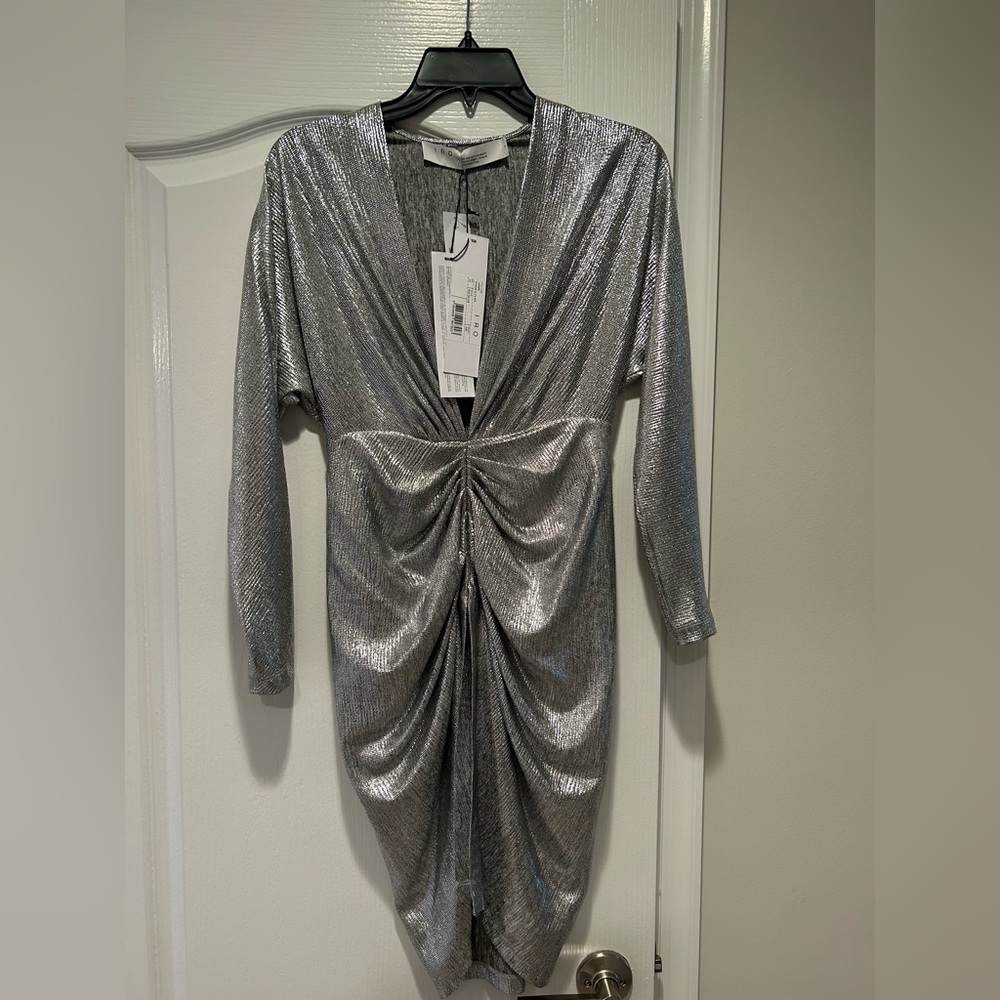 Beautiful metallic long sleeve dress